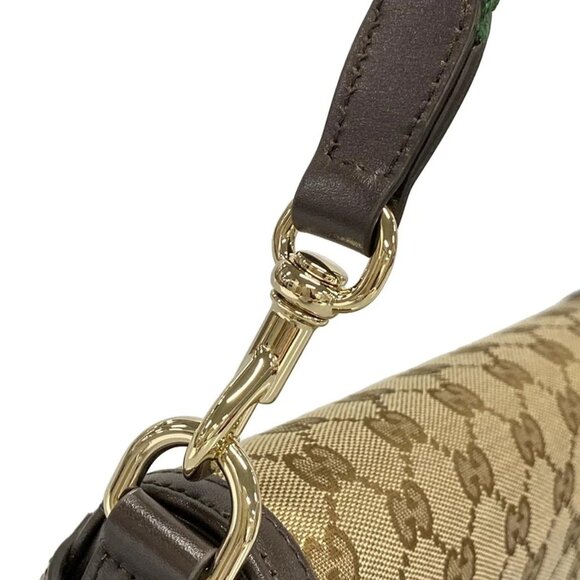 Auth GUCCI GG pattern, Shelly (web) 786027 Dark Brown Beige Multi Jacquard - Picture 10 of 16